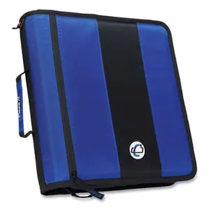 Case It  King Size Mighty Zip Tab Binder - 3 Rings - 4 in. Capacity - Black