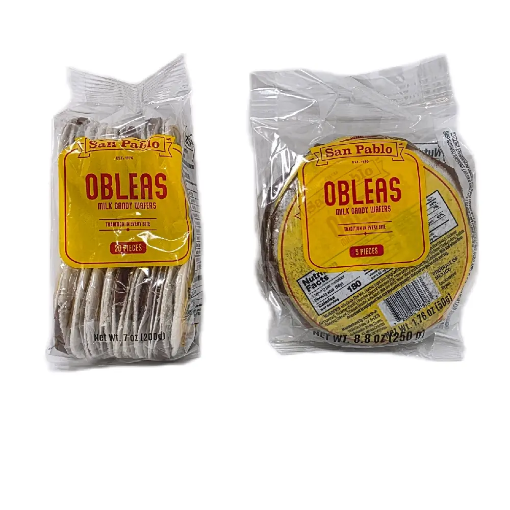 San Pablo Obleas Con Cajeta, Milk Candy Wafers San Pablo Obleas Con Cajeta, Milk Candy Wafers