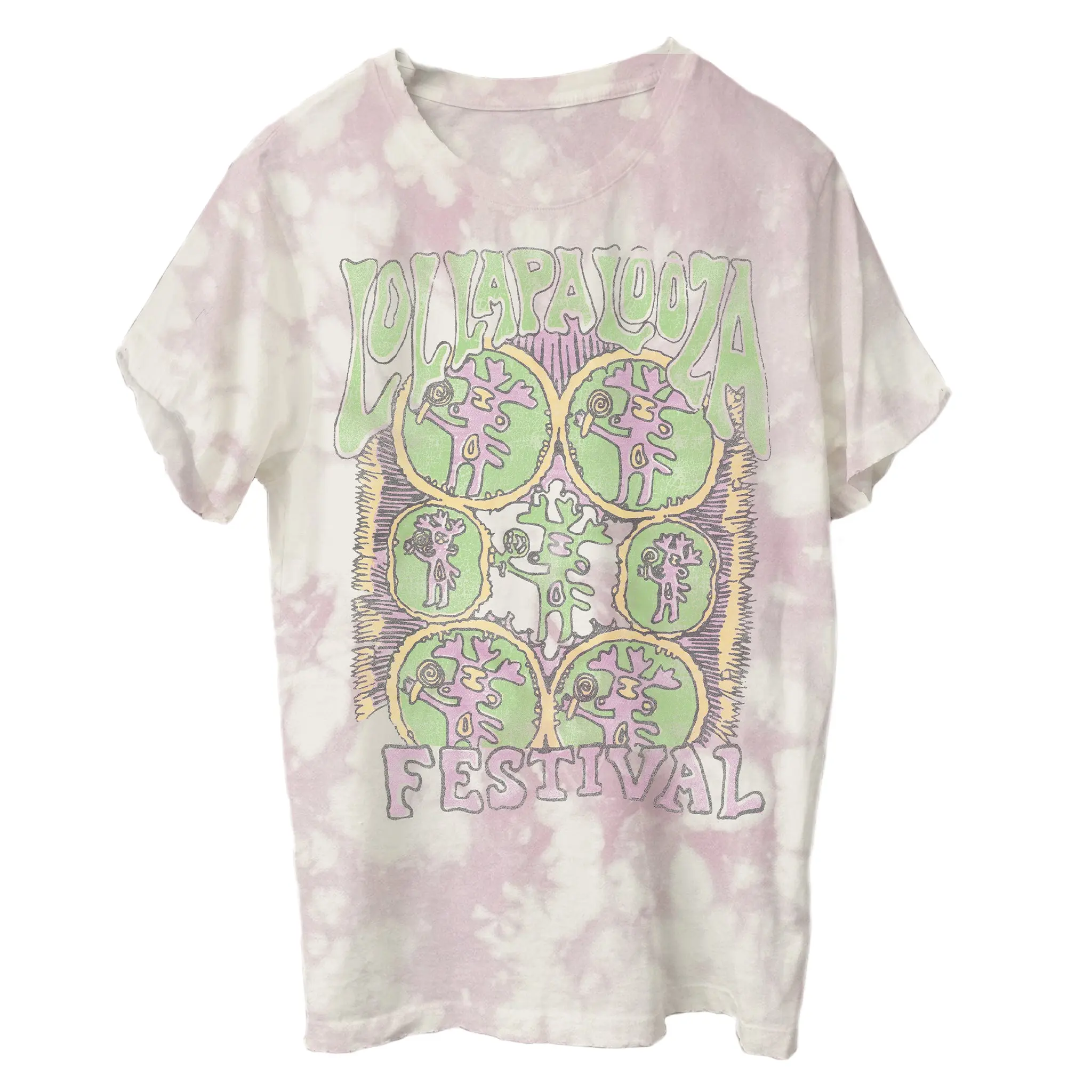 Lolla Guide Tie Dye Lineup Tee