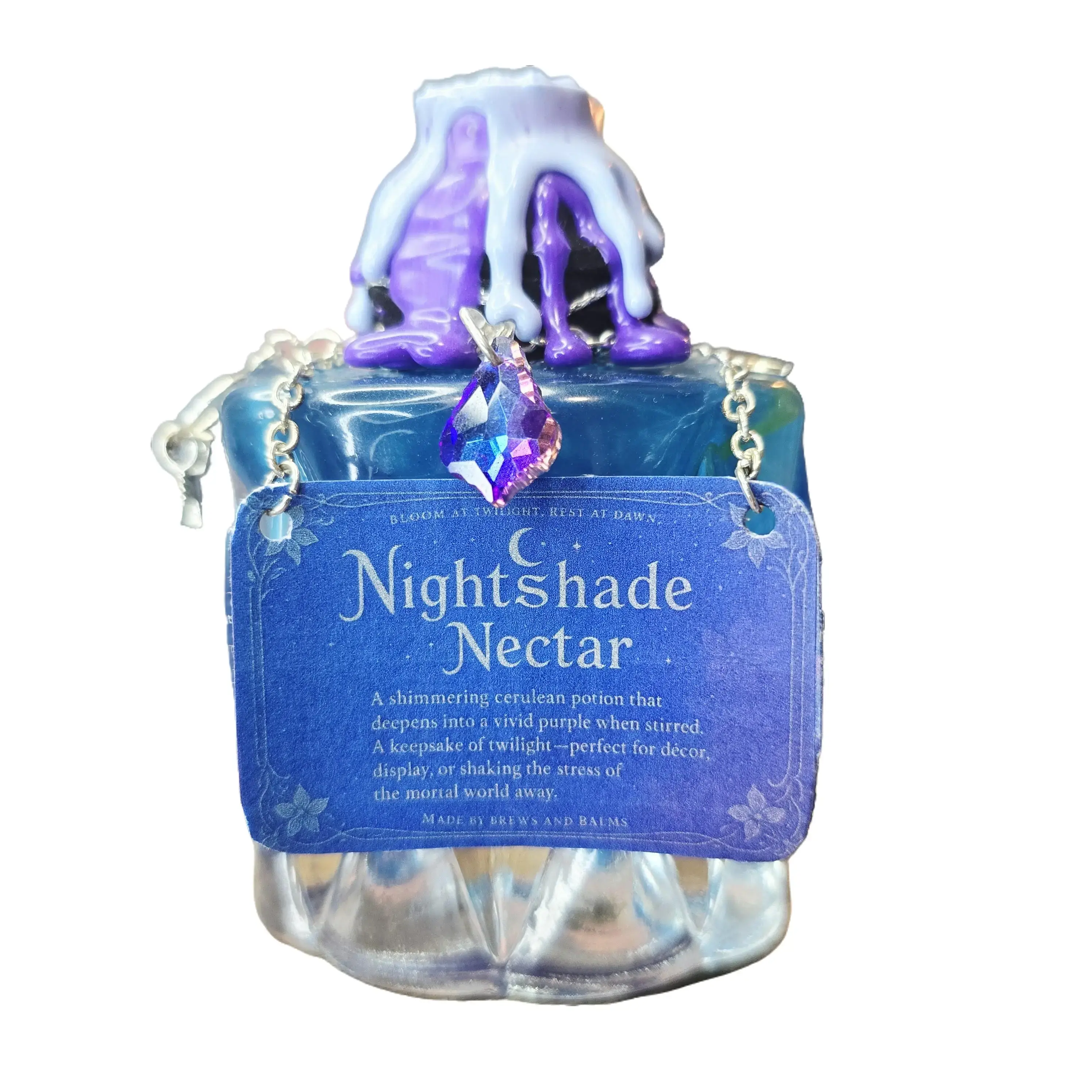 Decorative Bottle Potion Prop Nightshade Nectar Color Changing