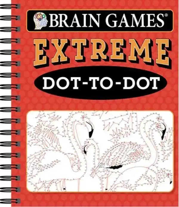Brain Games - Extreme Dot-To-Dot -- Publications International Ltd, Spiral Bound, Comb or Coil