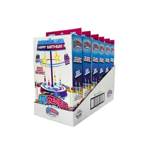 BEST PARTY EVER! Spincredible Candle, Singing Candle-Powered Spinning Cake Topper, Reusable Birthday Candle, Fits Any Size Cake, Great for Birthdays, 1 Count