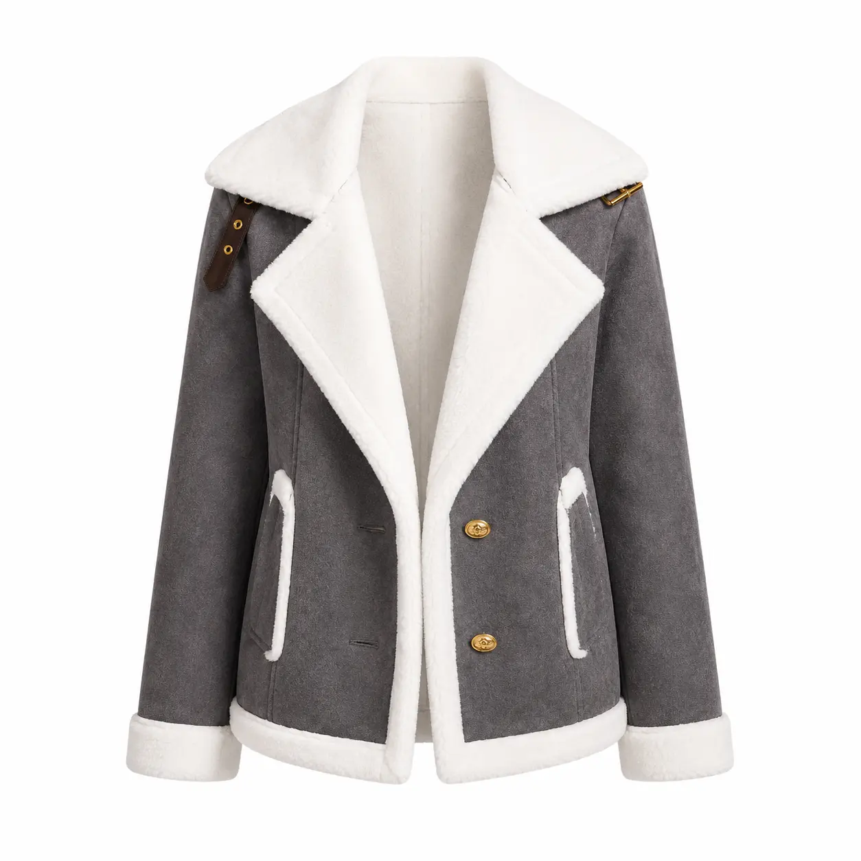 Tracy - Shearling Aviator Jacket