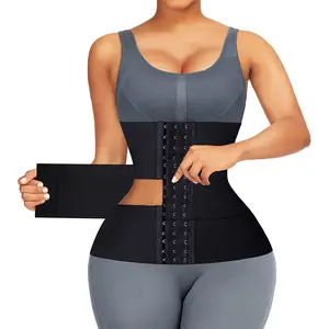 2 in 1 Slimming Belt Women's Sport Lumbar Belt Sauna Effect Fajas Body Shaper Invisible Flat Belly Slimming Adjustable Elastic Buckle Shapewear Fit