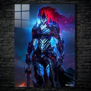 Igris Solo Leveling Metal Poster: Anime Shadow Warrior Art, Custom Size