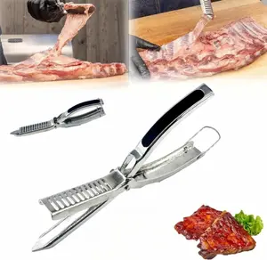 1pcs Rib Membrane Removal Tool Kit, Rib Prep Tool Membrane Remover for BBQ Enthusiasts, Ergonomic Design, Easy Dishwasher Safe BBQ Accessories