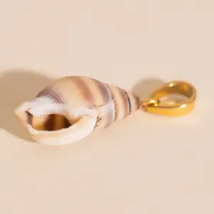 Spiral Shell Necklace Charm