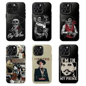 Doc Holliday Phone Case Val Kilmer Tombstone Tribute for Movie Buffs & Western Fans Suitable for iPhone 17/16/15/14/13/12/11 Pro Max/Plus and  Samsung Galaxy S23FE/22/23/24/25