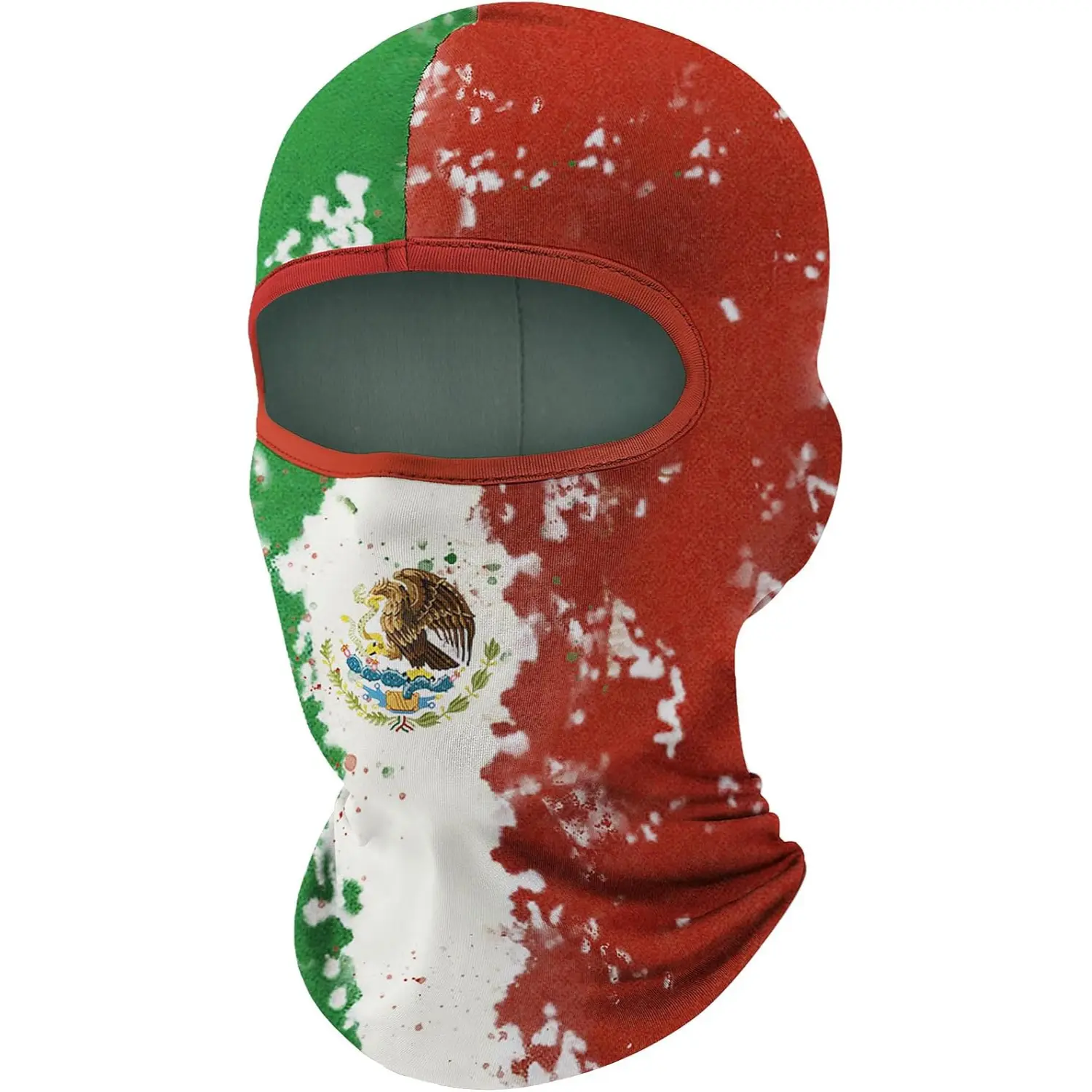 Unisex Polyester Flag Print Balaclava Ski Mask - 1 Size, Quick Dry, Stretch Fit, Breathable Cooling Neck Gaiter with UV Protection, America National Pride Helmet Liner for Adult Outdoor Biking & Hiking, All Seasons