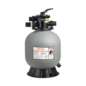 VEVOR Sand Filter, 18-Inch, 40 GPM Above Inground Swimming Pool Sand Filter System, with 7-Way Multi-Port Valve, Backwash, Rinse, Recirculate, Waste, Winter, Closed Modes, for Above In Ground Pools