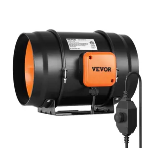 fathersdaygift VEVOR Inline Duct Fan, 8-Inch 750 CFM with Variable Speed Controller, Quiet AC-motor Ventilation Exhaust Fan for Cooling Booster, Grow Tents, Hydroponics