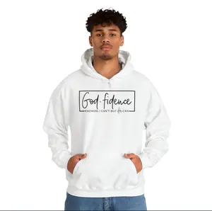 God-fidence: Knowing I Can't But He Can Hooded Sweatshirt
