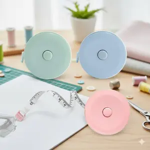 Ergonomic Fitness Tape Measure, Portable Tailor Measuring Tool with Accurate Scale for Body Measurements, 150cm 60inch, Waist Hip Bust Size, Random Color.
