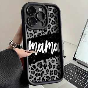 This new creative fashion mama pattern phone case, TPU shockproof full protection case, suitable for iPhone 17/16/15/14/13/12/11 PRO MAX PLUS AIR E XS and PROMAX MINI, is an ideal gift for friends and family, T1946