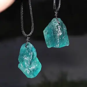 Blue Crystal Necklace for Girls, March Birthstone Gifts, Gemstone Jewelry, Gift for Her