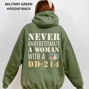 Woman Veteran Hoodie, Veteran Sweatshirt, Military Retirement Gift, Veteran's Day Gift, Gift For Veteran Mom