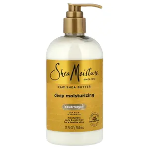 SheaMoisture Raw Shea Butter, Deep Moisturizing Conditioner, Curly & Coily Hair, 13 fl oz (384 ml)