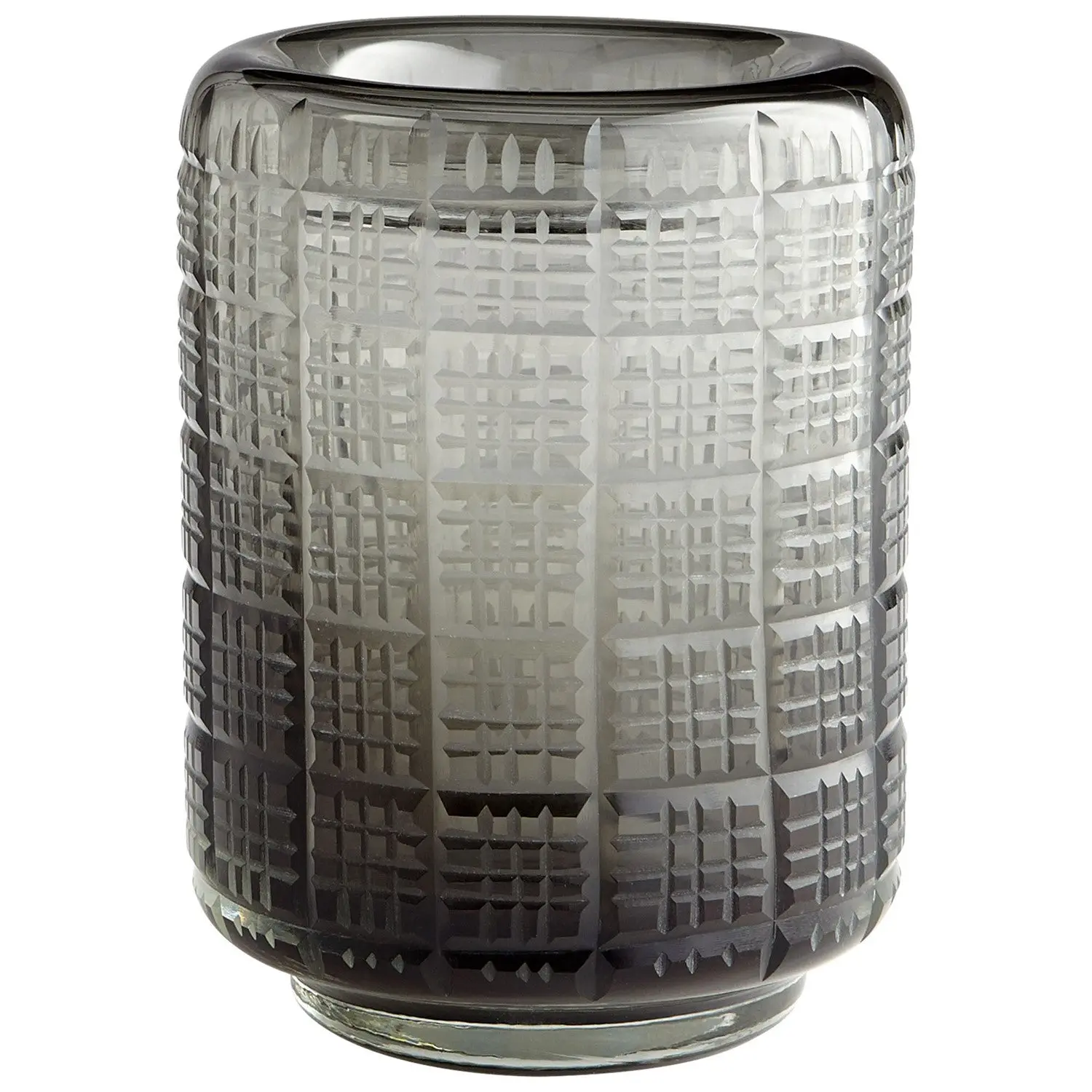 Smoke Off The Grid 7.5 Inch Tall Glass Vase - Style: 7894990