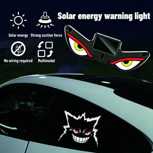 Car Rear Window Dynamic LED Display – Vampire Devil Eye Emoji Panel, Auto Decorative Light