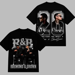 Raymond Brown 2026 R&B Tour Washed Shirt, Retro Rhythm And Blues Graphic Tee, Urban Concert Streetwear, Vintage Music Fan T-Shirt, Premium Cotton Unisex Tour Merch Gift AZ2