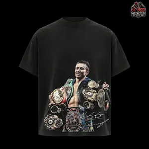 Gennady "GGG" Golovkin Chamion Heavy Cotton T-shirt Triple G Boxing Fight Night Shirt Fan Apparel Menswear Direct-to-garment Breathable Printing