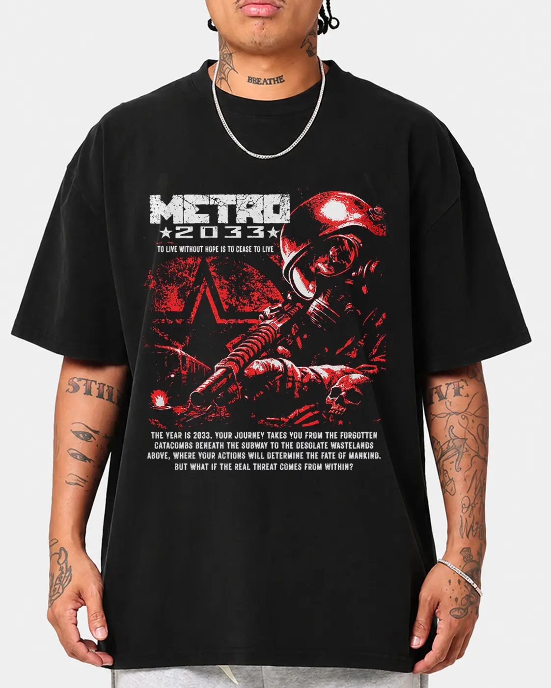 Metro 2033 Radiation Zone Graphic Gift For Fans T Shirt