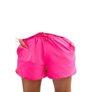 Jess Lea Solid Neon Pink Shorts