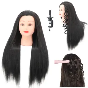 Long Straight Hair Training Headband Set, 26-28 Inch, Includes Clips & Weaving Tools, No Heat Styling Kit for Women & Girls