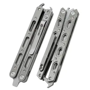 Multifunctional Folding Knife Outdoor Utility Knife Titanium Alloy Handle Portable Bottle Opener Replaceable Blade camping