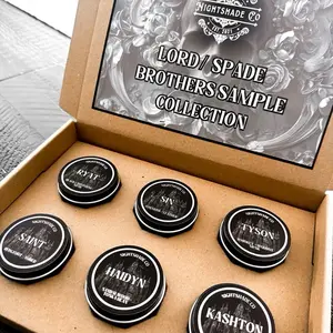 Lord + Spade Brothers Sample Box | Shantel Tessier officially licensed candles | Nightshade Co.