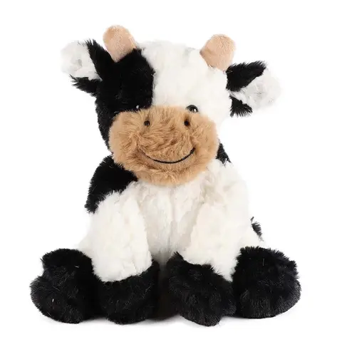 Cute Cow Design Plush Toy, Soft Adorable Stuffed, Soft Huggable, Plush Animal Decoration, Stuffed Animal Toy for Kids Birthday Gift, Cuddly Stuffed Animals