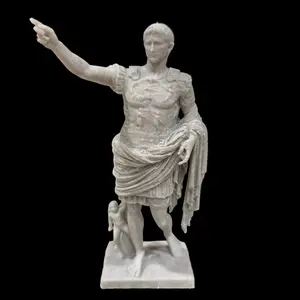 Julius Caesar Bust - Detailed Roman Leader Statue for Home Decor and Collectibles