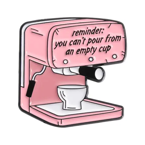 Unisex Cute Cartoon Coffee Machine Design Alloy Brooch Pin, Trendy Novelty Brooch, Fashion Lapel Pin, Fashion All-match Clothes Accessories As Gift for Friends, Fashion Accessory