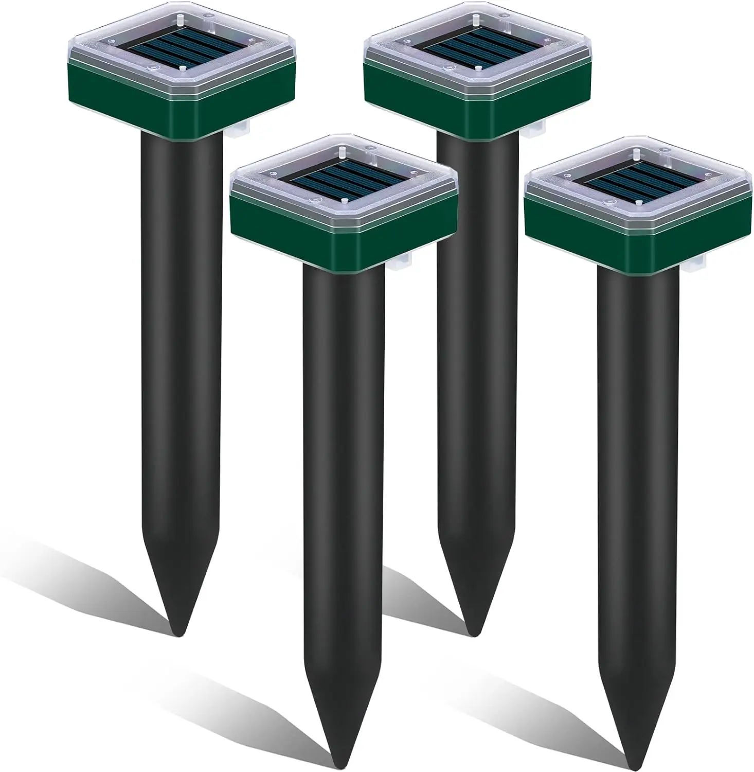 Mowothy Ultrasonic Animal Repellent Outdoor Solar Devices Animal Repeller with Motion Sensor to Scare Squirrel Raccoon Coyote Skunk Cat Snake for Yard