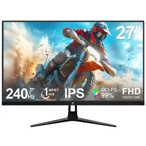 Z-EDGE 27" FHD 240Hz Gaming Monitor with 1ms Response Time IPS Panel FreeSync Frameless Design DP HDMI
