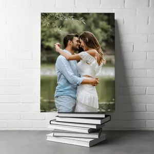 P&L ART.Custom Canvas Prints With Your Photos, Romantic Portrait Photo Print, Custom Picture Wall Decor, Prints From Photos For Personalized Home Gallery Display