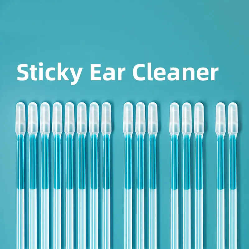 NonaEar Adhesive Ear Cleaning Tool - Safe Ear Wax Picker with Soft Grip, Washable & Reusable Ear Wax Removal Kit for Daily Care