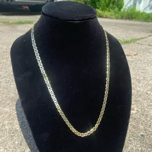 14k Gold Layered Mariner Link Men’s Women’s Chain 24in 6mm