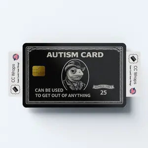 'Tism Credit Card Skin - Funny Debit Card Sticker Wrap Vinyl Cover USA Made
