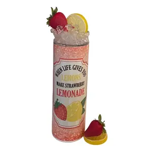 Strawberry lemonade tumbler