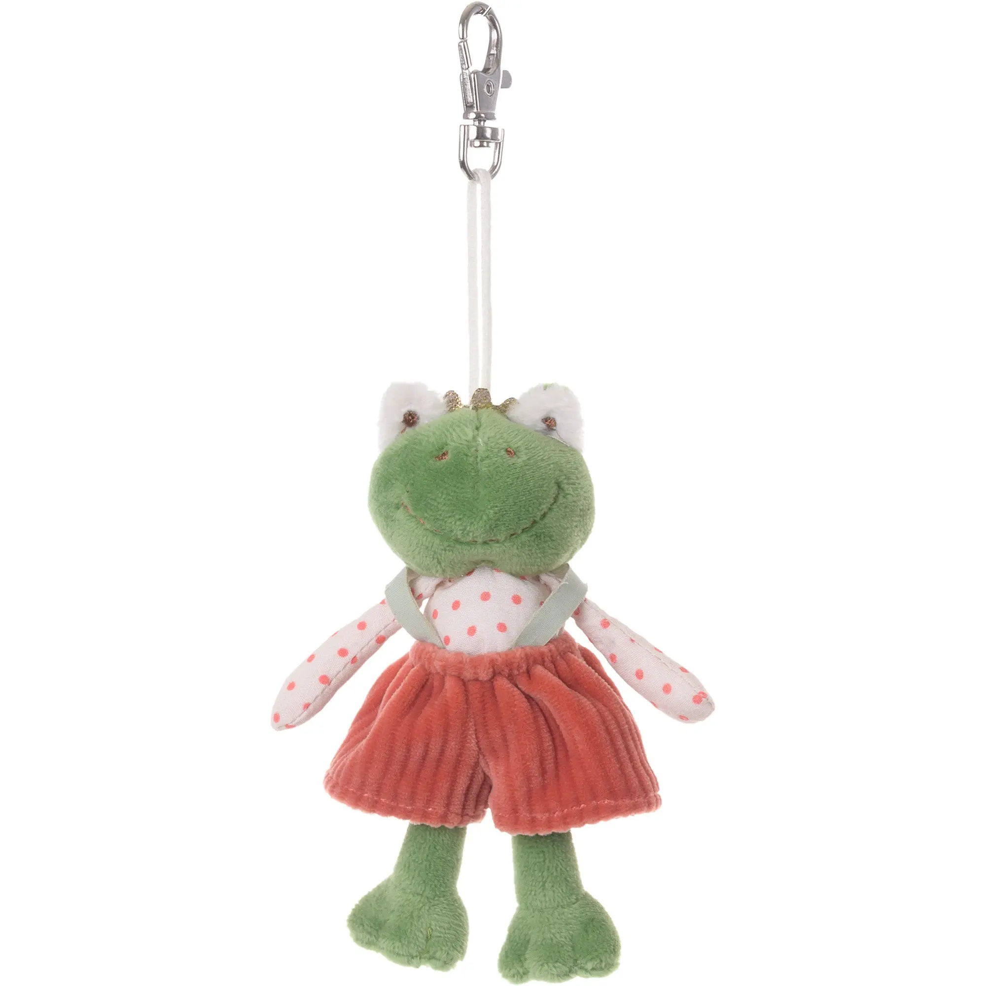 Bukowski Bears Prince 5 Inch Soft Plush Red Frog Keychain for Bags Backpacks and Keys