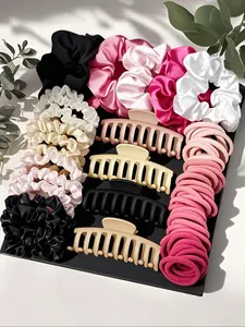 Hair Accessories Set, Hair Scrunchies & Hair Clips & Hairbands, Hair Accessories for Women & Girls, Minimalist Headwear Suitable for Thick Hair