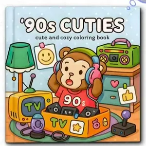 Cute Series Coloring Book, Doodle Hand Drawing Paper, Fill-In-The-Blank Book, Tracing Book, Hot Selling Art Supplies