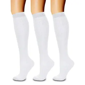 3 Pairs High Compression Ankle Socks, Jumping Rope Sports Fitness Running Tight Stockings, Yoga Leg Slimming Socks For Women And Couples, Gym, Fall