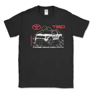 Toyota Tacoma TRD Pick-Up Truck 4x4 T-shirt Cotton Polyester Soft Top