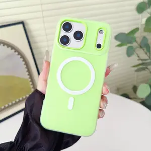 Aure Cases Cute Jelly Clear Magnetic Magsafe Casing - Shockproof Protection Wireless Smartphone Accessory for Samsung A15, A16, A17, A25, A26, A35, A36, A54, A56, S22, S23, S24, S25, S26 Plus, Ultra, FE