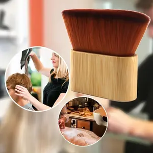Unisex-Adult Hairbrush for Salon Professionals, for Men and Women, with Cleaning Effect for Normal Hair, for Hairdresser'S Facial Cleaning and Neck Dusting, Hairdressing Tools