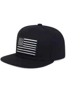 Unisex American Flag Baseball Cap, Adjustable Sun Protection Casual Hat, Fitted Asymmetrical Design for Spring & Fall, Quality Caps
