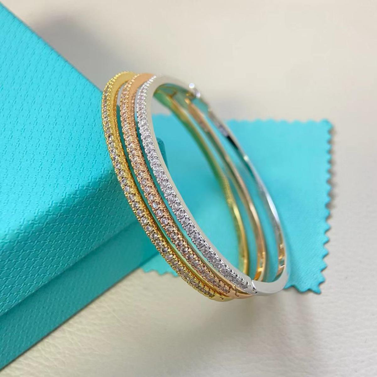 Luxury Slim Full Pavé Sparkle Bangle Bracelet for Women, Elegant Polished Hinged Cuff Bangle, Premium Statement Sparkle Bracelet, Trendy 2026 Aesthetic Bridal Formal Jewelry, Timeless Anniversary Birthday Gift for Her