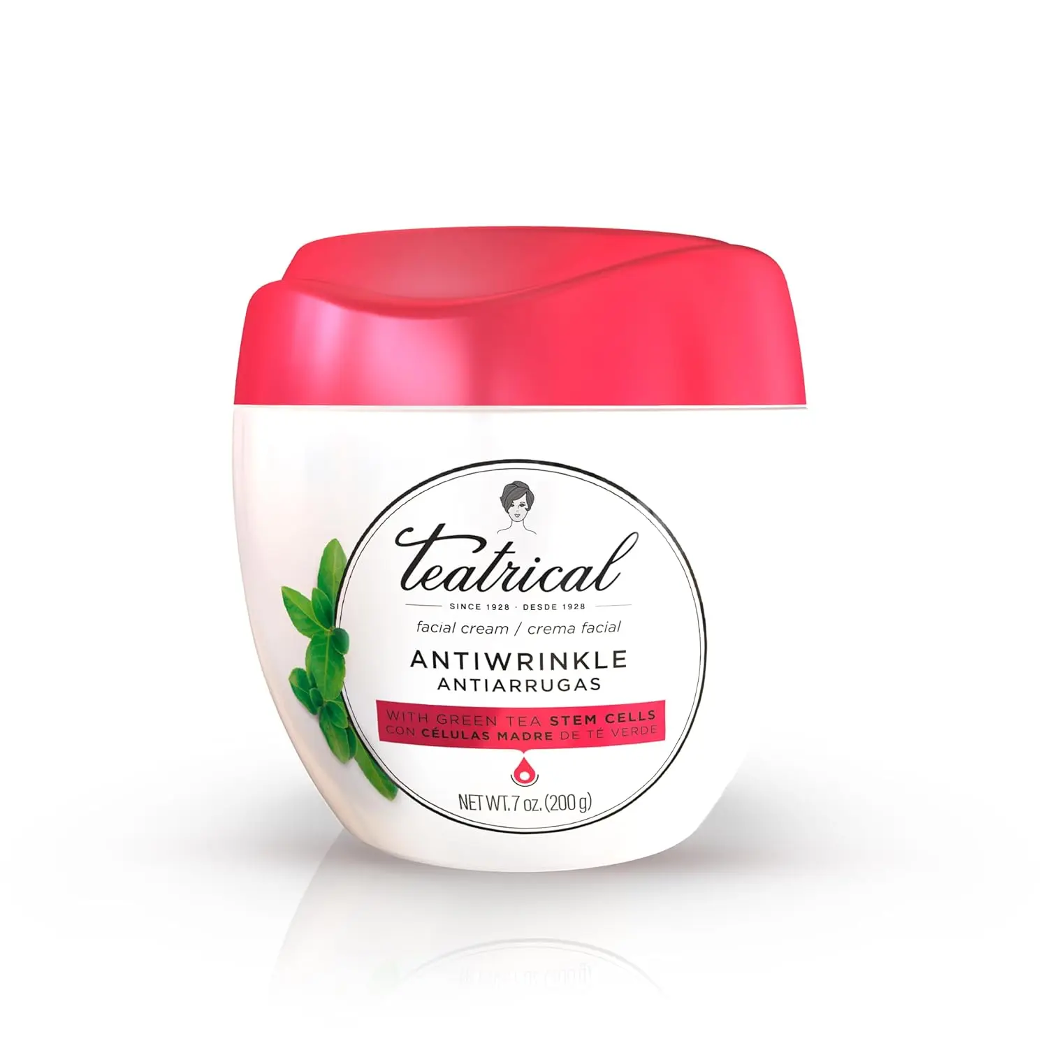 TEATRICAL Anti Wrinkle Face Cream, Face Moisturizer Infused with Green Tea Stem Cells, Single Pack. Helps Reduce Fine Line & Wrinkles, Face Cream for Women, Floral Scent, 7 oz - 1 Pack